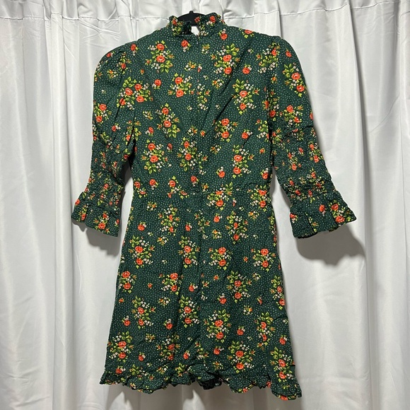 Laura Ashley x Urban Outfitters Maisy Mock Neck Mini Floral Dress - Picture 7 of 7